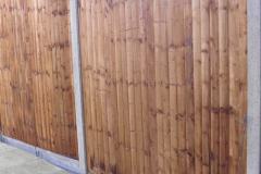 closeboard panel on concrete