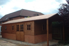 Apex shed with double doo