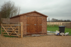 Apex shed with double doo
